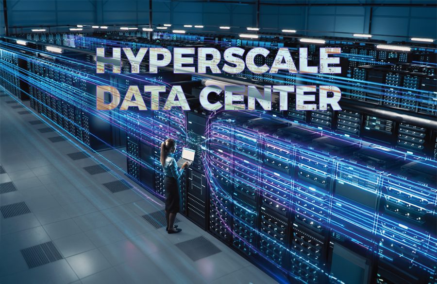 Imagem de dentro de um data center