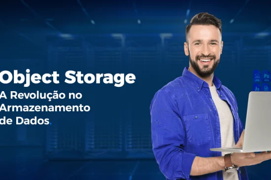 Homem segurança laptop com o título do artigo