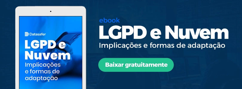 Banner LGPD e Nuvem, baixe o ebook